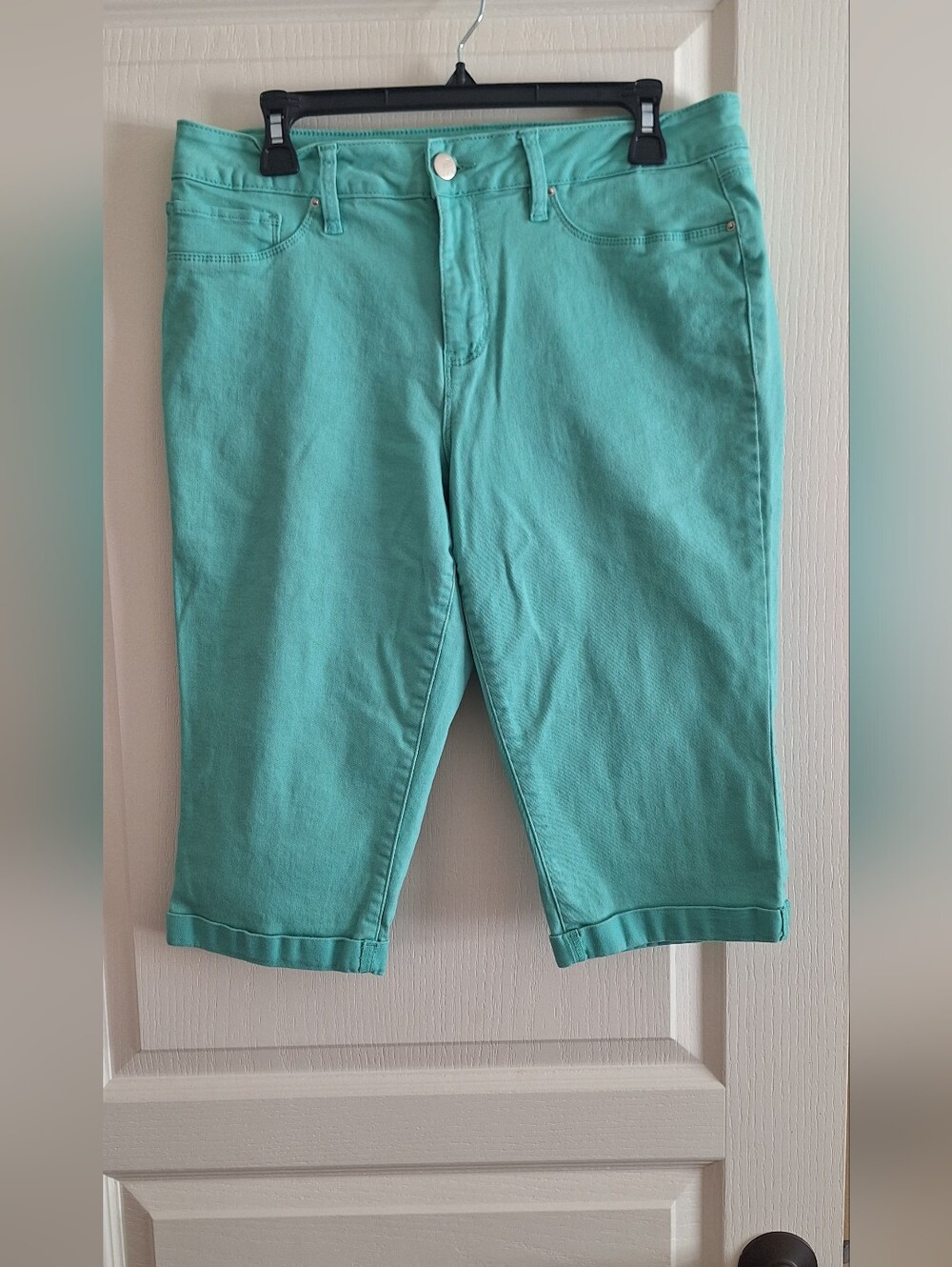 Royalty For Me Teal Jean Shorts
